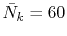 $ {\bar N}_k = 60$