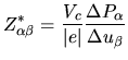 $\displaystyle Z_{\alpha\beta}^{*}
=
\frac{V_{c}}{\vert e \vert}\frac{\Delta P_{\alpha}}{\Delta u_{\beta}}$