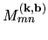 $M_{mn}^{({\rm {\bf k}},{\rm {\bf b}})}$