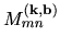 $M_{mn}^{({\rm {\bf k}},{\rm {\bf b}})}$