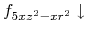 $f_{5xz^2-xr^2}\downarrow$