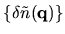 $\{\delta \tilde{n}({\bf q})\}$