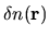 $\displaystyle \delta n({\bf r})$